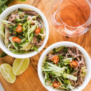 Beef Brisket Lemongrass Noodle Bowl