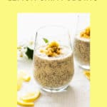 Lemon chia pudding with almond milk