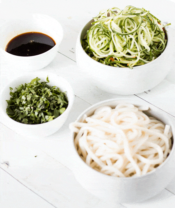 cilantro udon noodle bowl