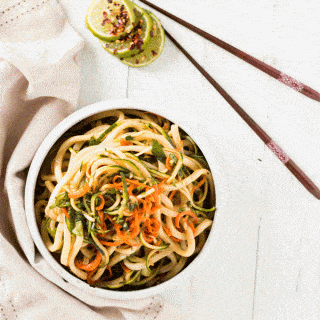 cilantro udon noodle bowl