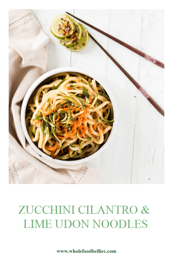 Cold Zucchini Udon Noodle Bowl (Zoodle Bowl) Whole Food Bellies