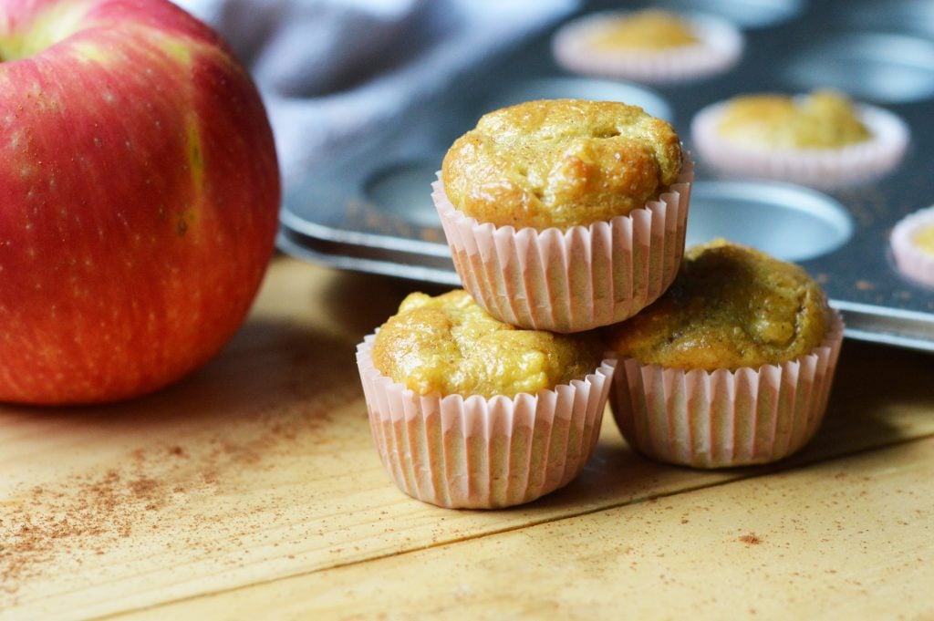 A stack of Apple Cinnamon Grain Free Muffin