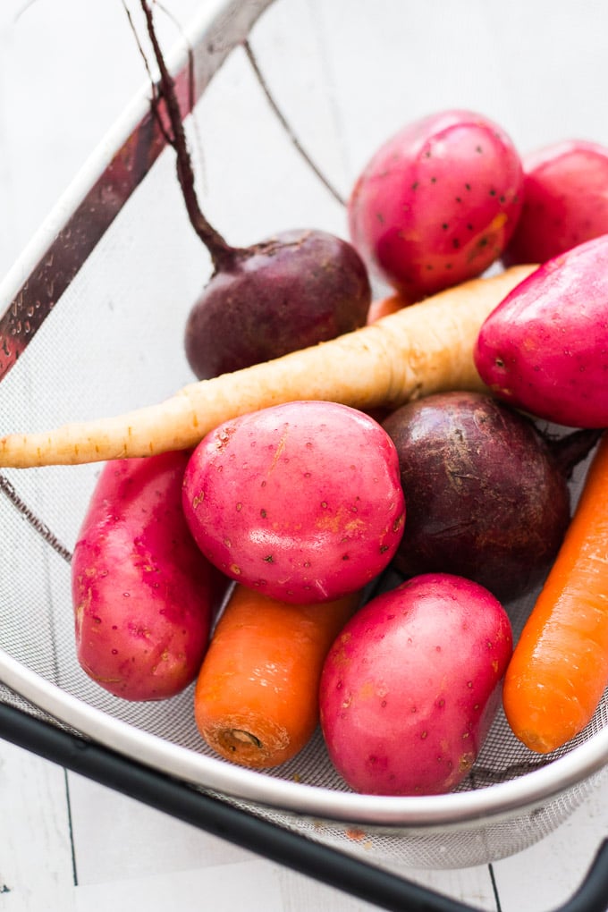 Medley of winter root vegetables