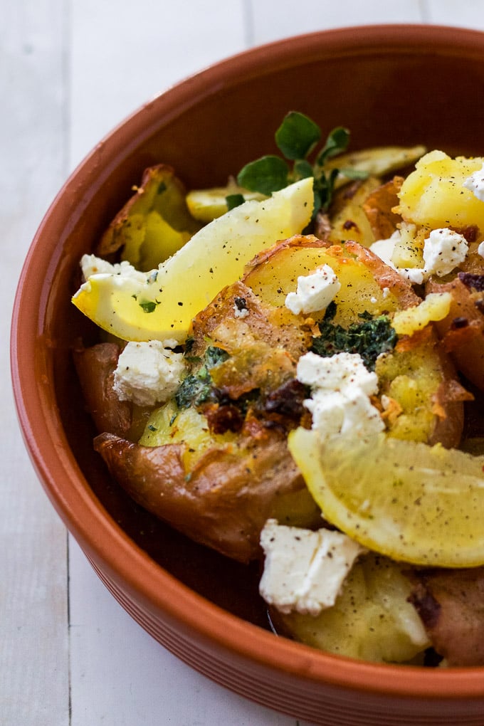 lemon garlic potatoes