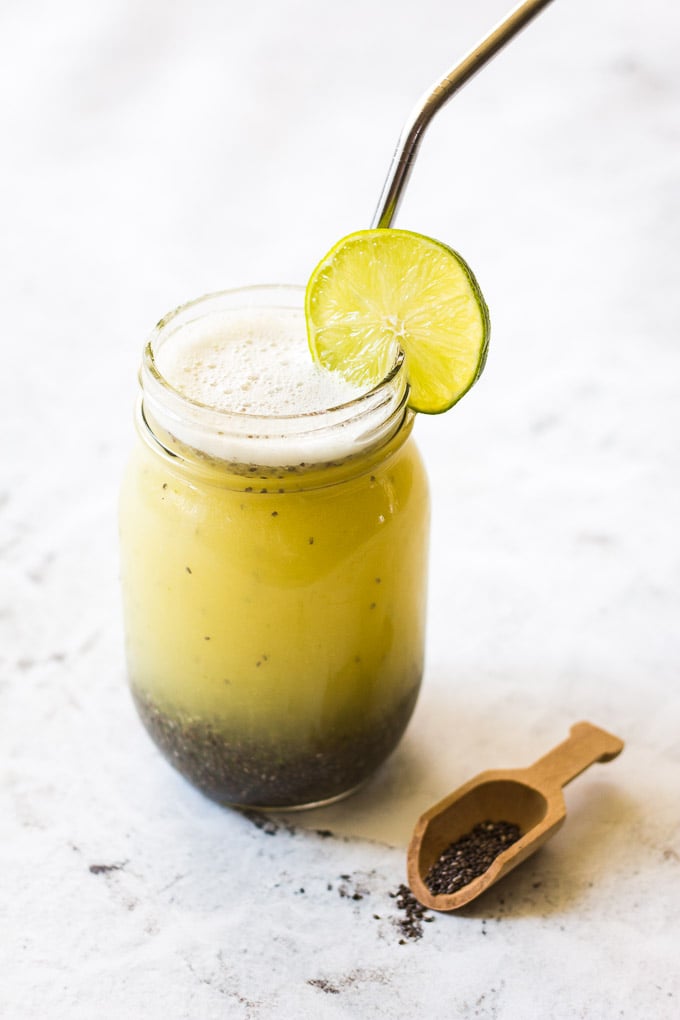 Lime chia fresca chia juice