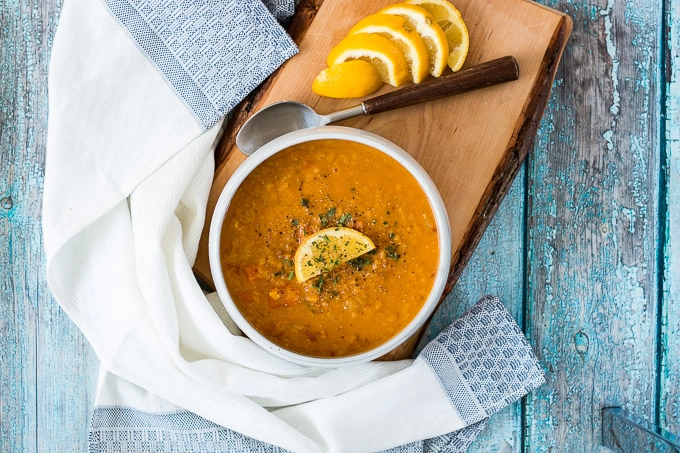 Tomato, Carrot and Lentil Soup