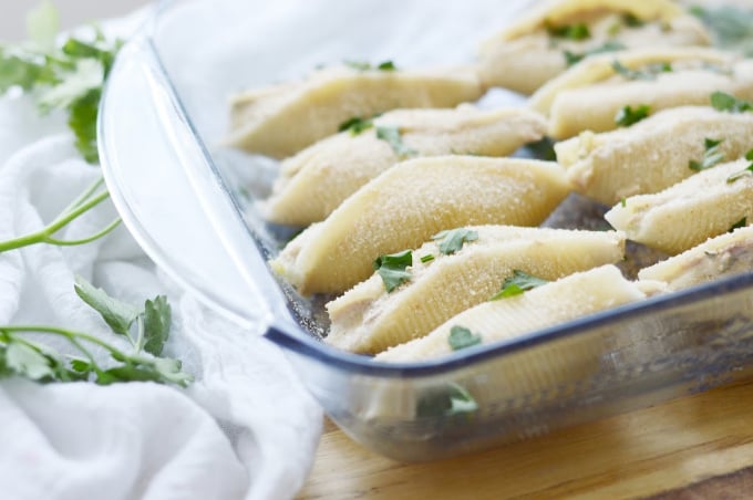 tuna salad stuffed jumbo shells