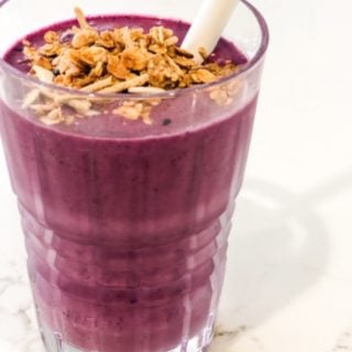 Blueberry Almond Milk Smoothie