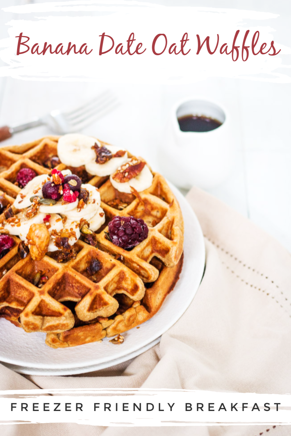 Date and Banana Oat Flour Waffles In The Blender Whole Food Bellies