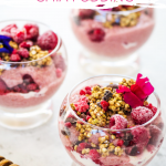 Raspberry chia pudding