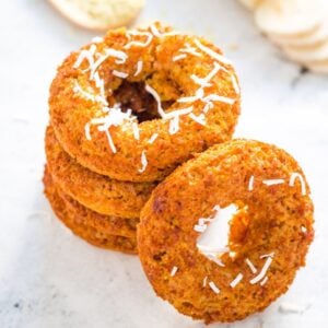 baked banana bread donuts