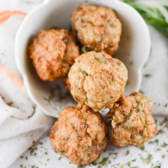 Herbed Turkey Air Fryer Meatballs