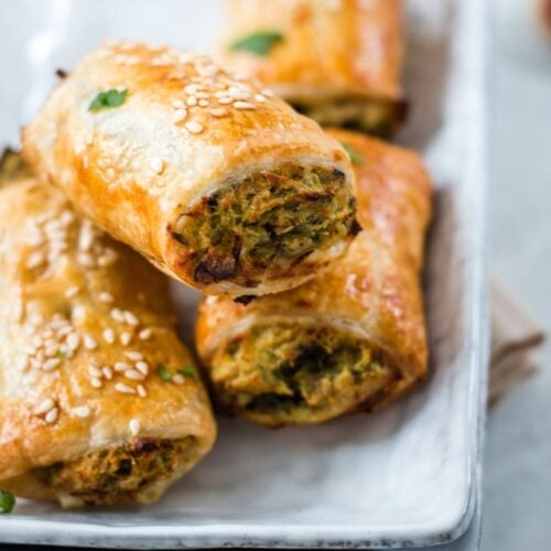 Eggplant and Bean Vegan Sausage Rolls Whole Food Bellies