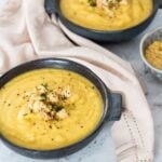 vegan cauliflower leek soup