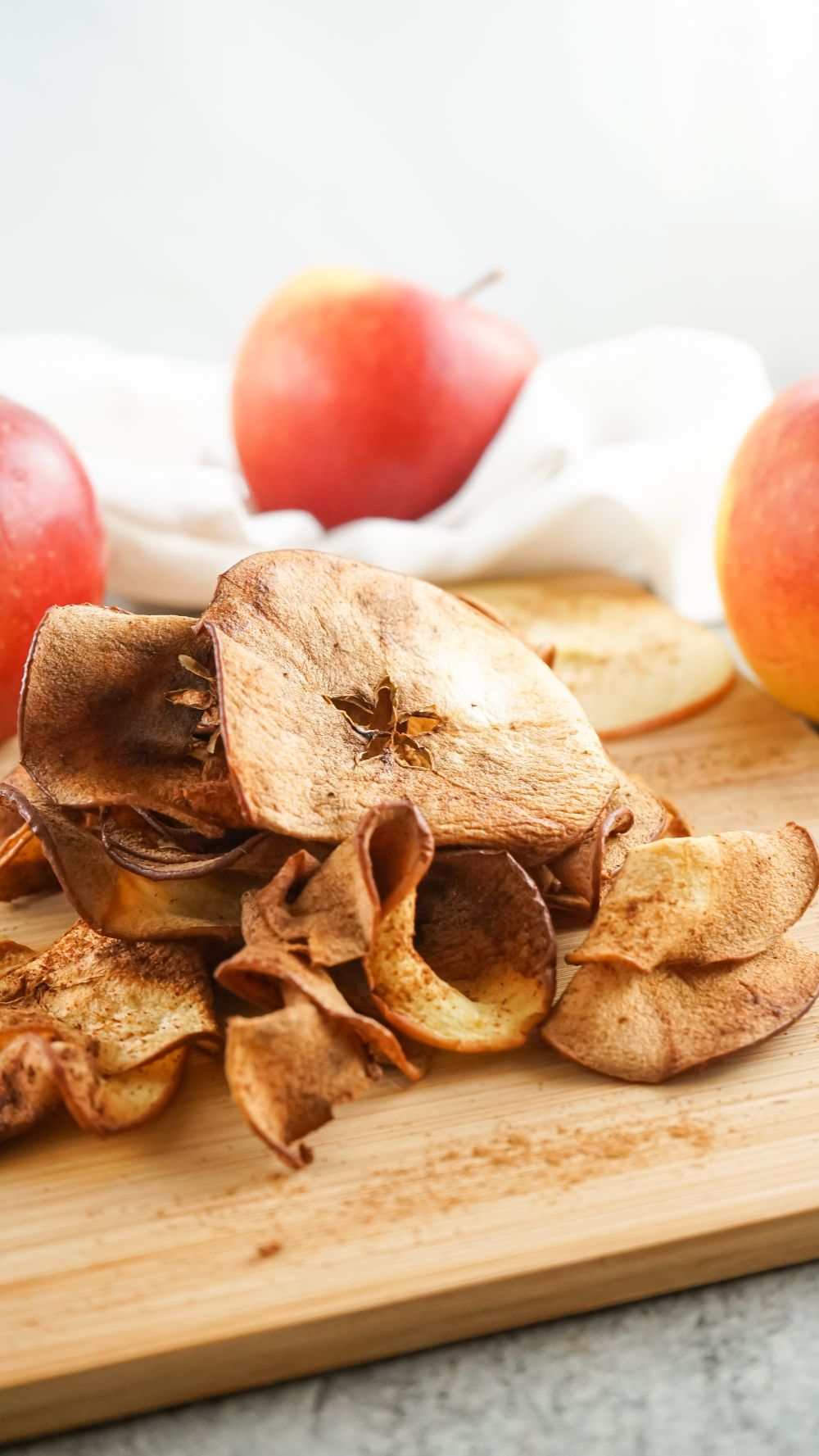 Simple Cinnamon Air Fryer Apple Chips Whole Food Bellies