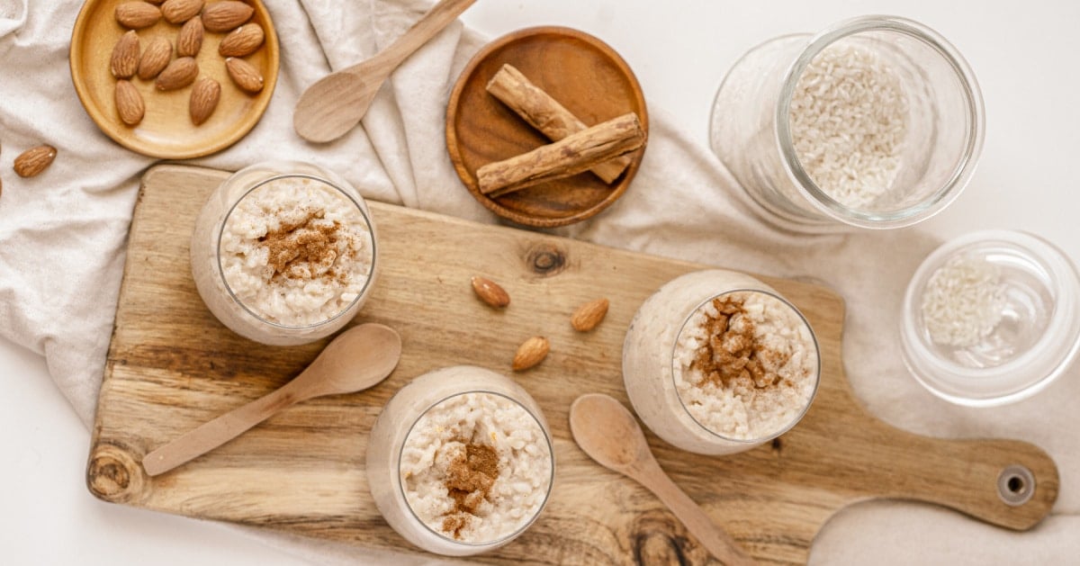 Almond Milk Stovetop Rice Pudding