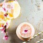 Pink grapefruit and pineapple smoothie