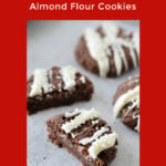 easy peppermint chocolate almond flour cookies