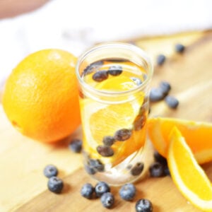 orange infused water