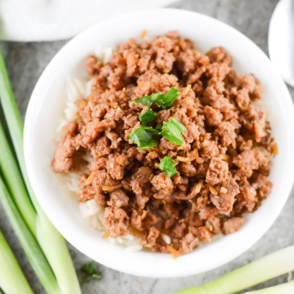 Speedy Korean Style Spicy Pork Mince - Whole Food Bellies