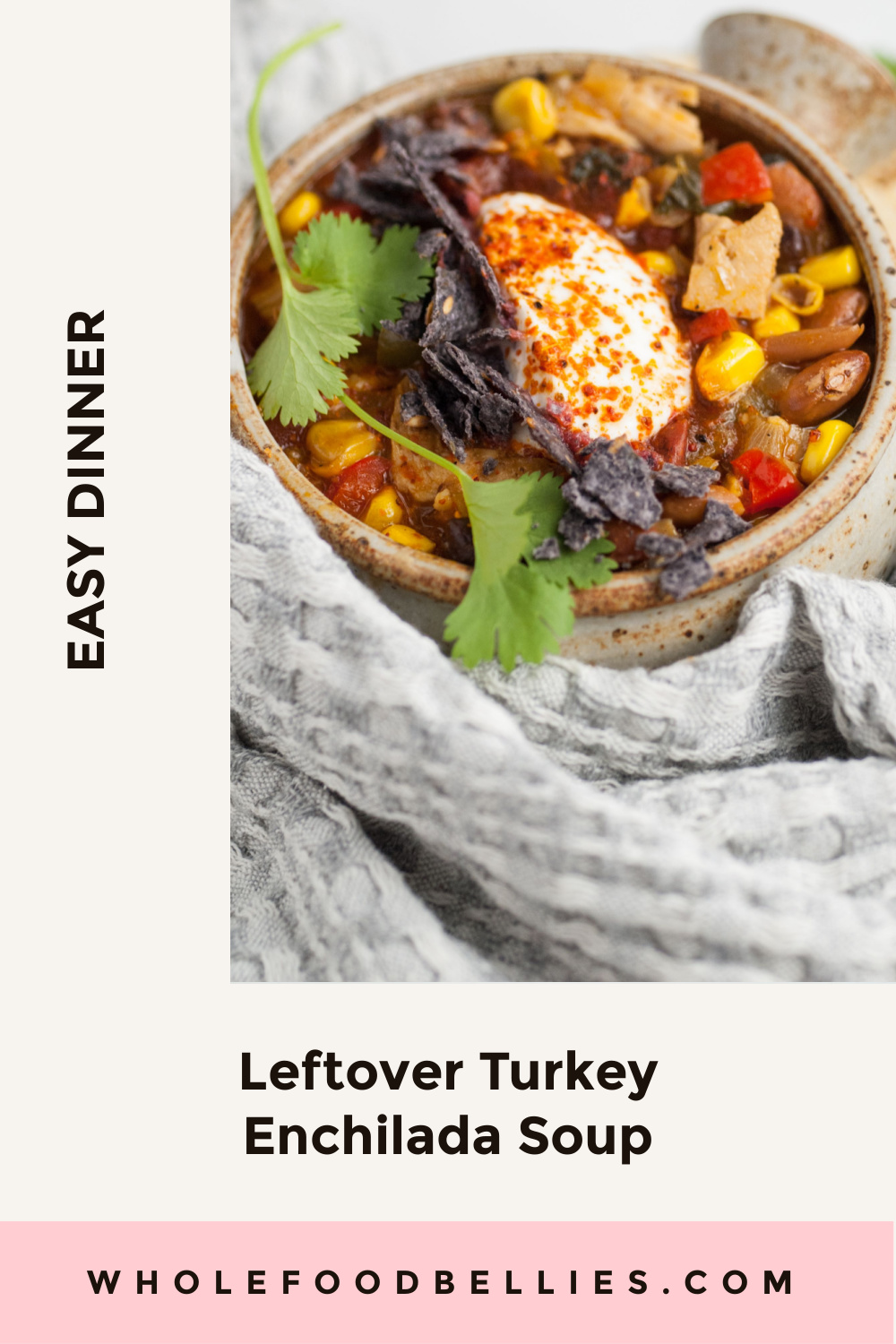 Creamy Enchilada Soup With Leftover Turkey or Chicken (Instant Pot and