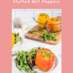 Vegetarian stuffed bell pepper pin