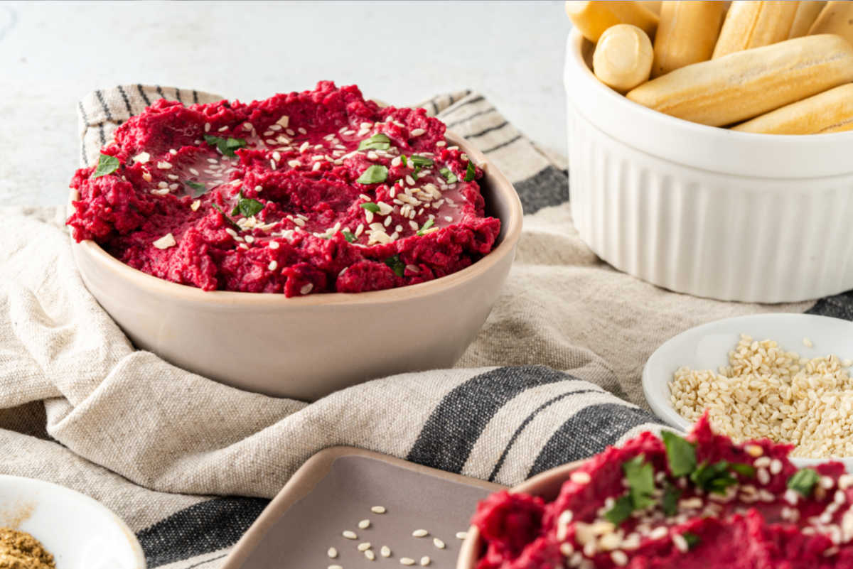 Creamy Lemon Beet Hummus Recipe Whole Food Bellies