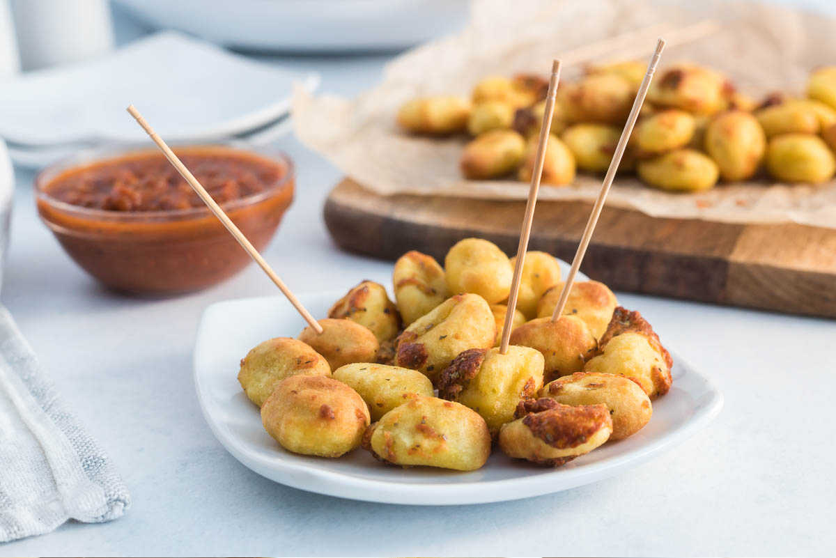 Air fryer cauliflower gnocchi