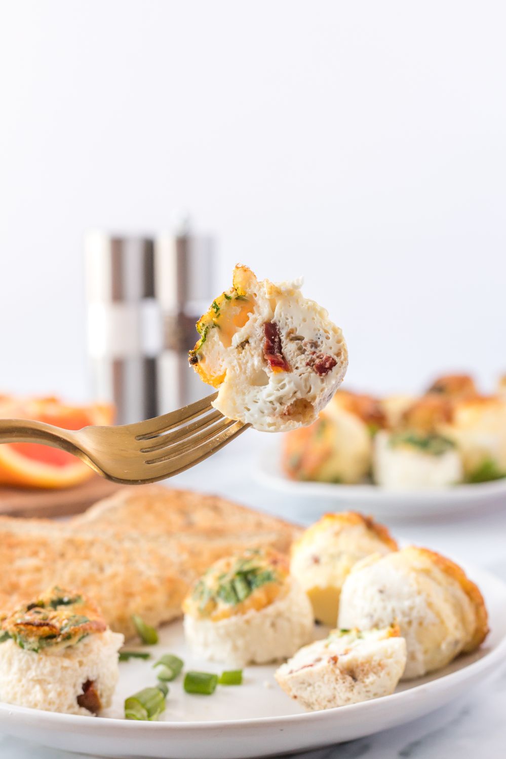 Ham, Cheddar and Herb Egg Bites - Low Carb Delish