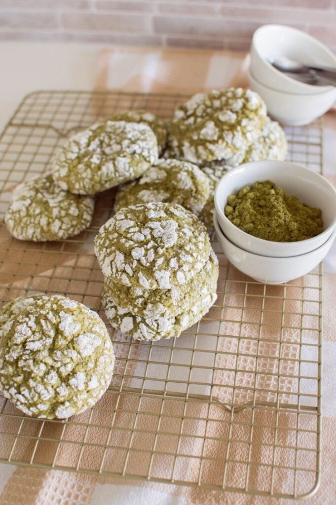 cookies cooling on a cooling rack