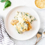 One skillet spinach artichoke chicken