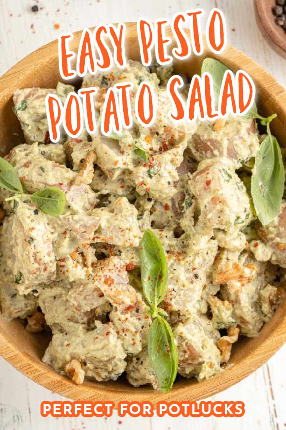 Creamy Pesto Potato Salad - Whole Food Bellies
