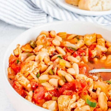 Spicy chicken and butter bean stew