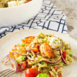 Shrimp orzo pasta salad