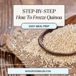 How to freeze quinoa